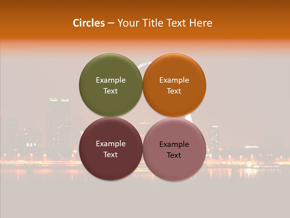Travel Twilight City PowerPoint Template