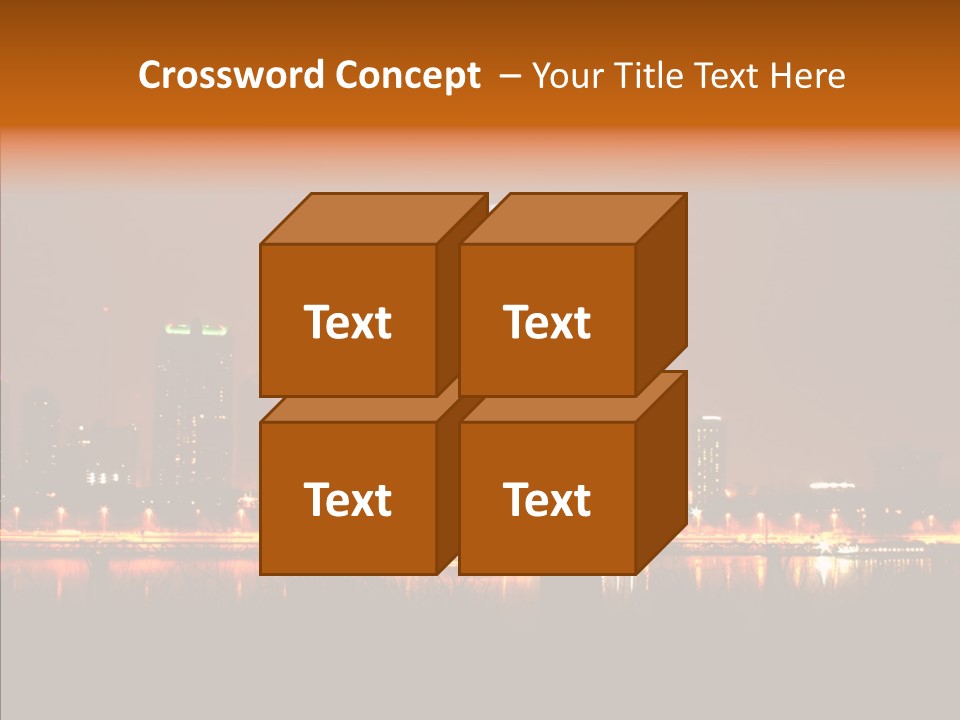 Travel Twilight City PowerPoint Template
