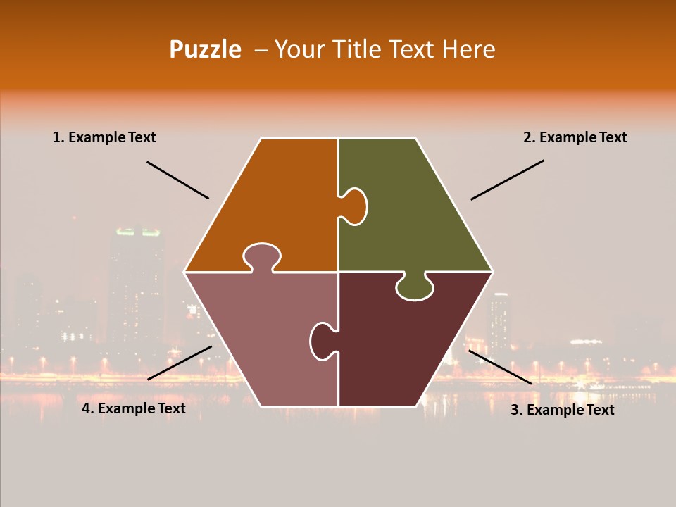 Travel Twilight City PowerPoint Template