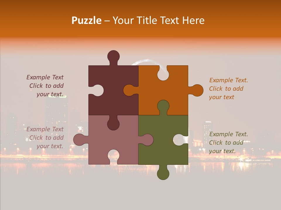 Travel Twilight City PowerPoint Template