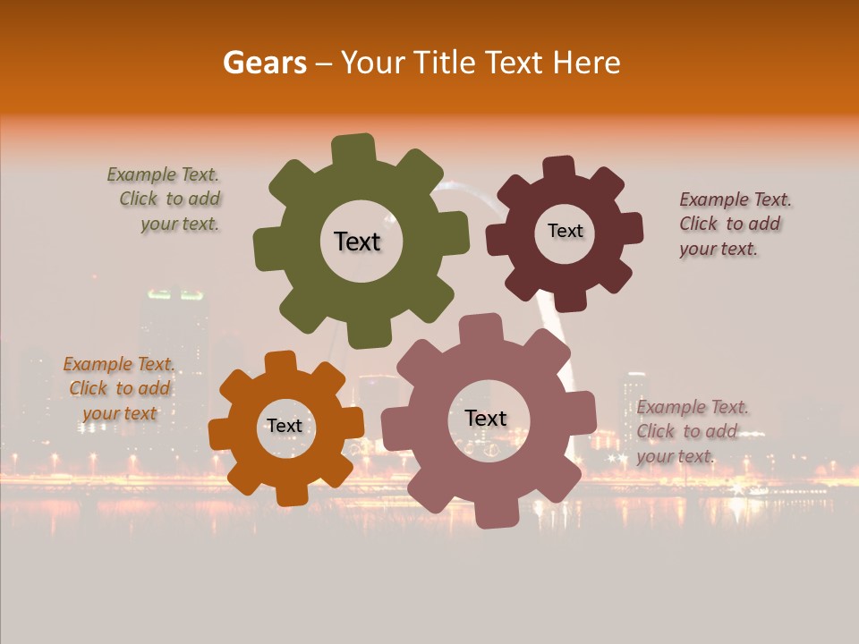 Travel Twilight City PowerPoint Template