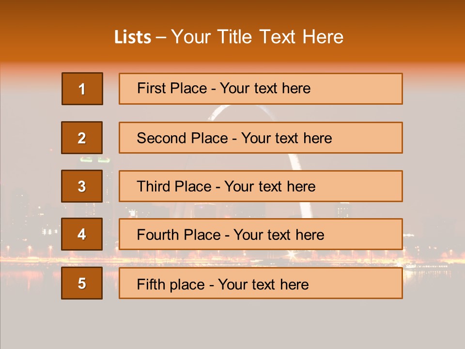 Travel Twilight City PowerPoint Template