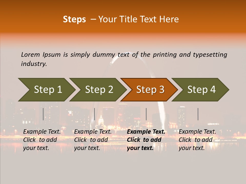 Travel Twilight City PowerPoint Template