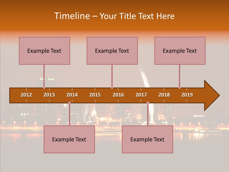 Travel Twilight City PowerPoint Template