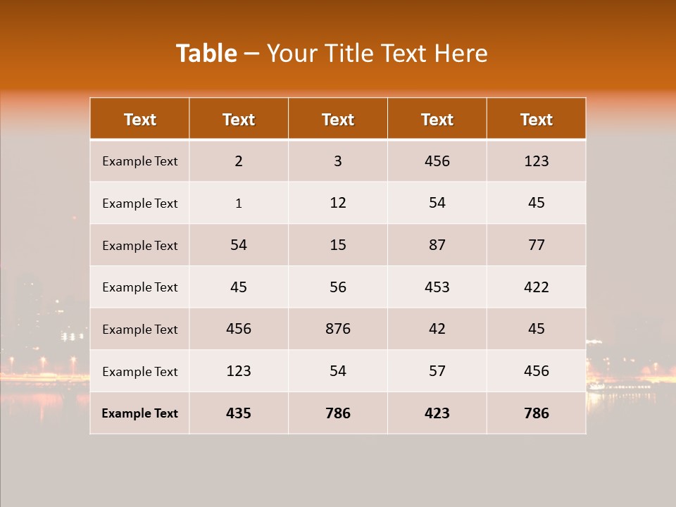 Travel Twilight City PowerPoint Template