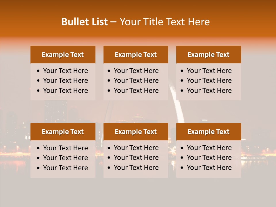 Travel Twilight City PowerPoint Template