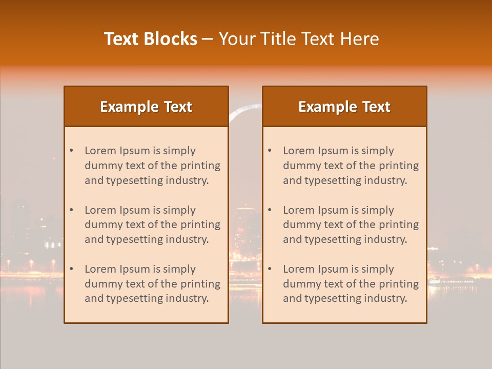 Travel Twilight City PowerPoint Template