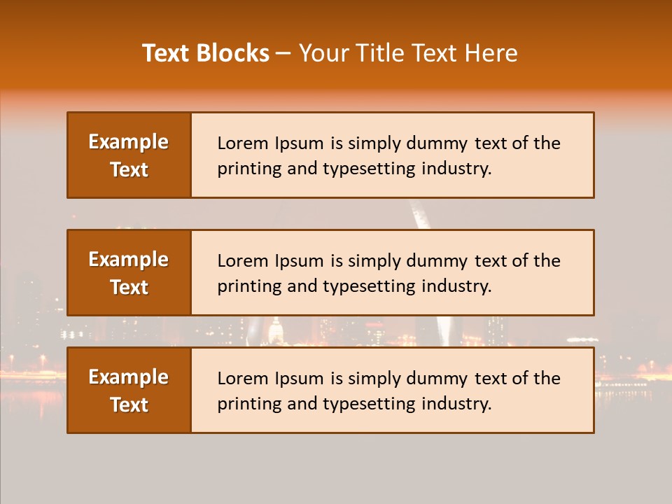 Travel Twilight City PowerPoint Template