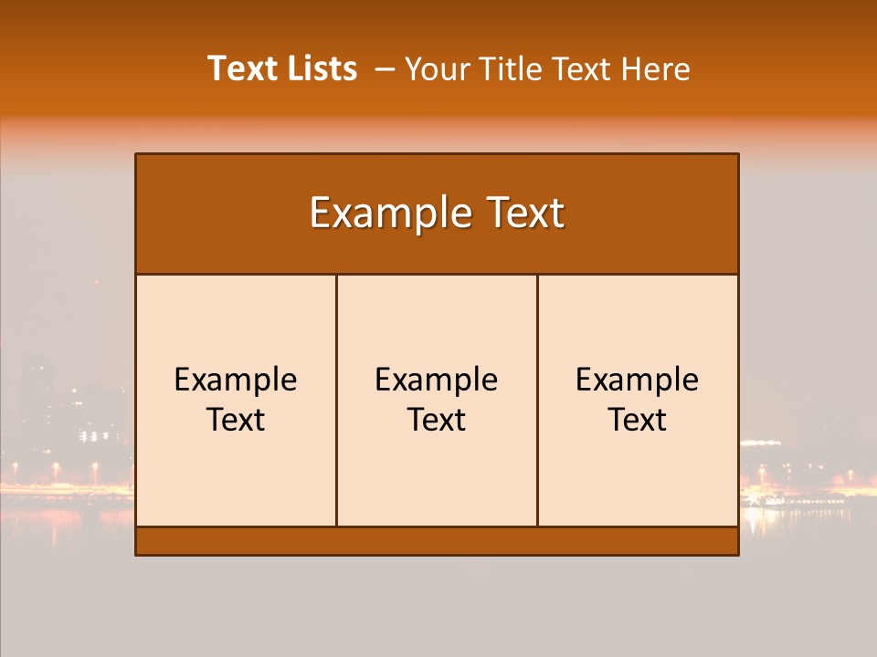 Travel Twilight City PowerPoint Template