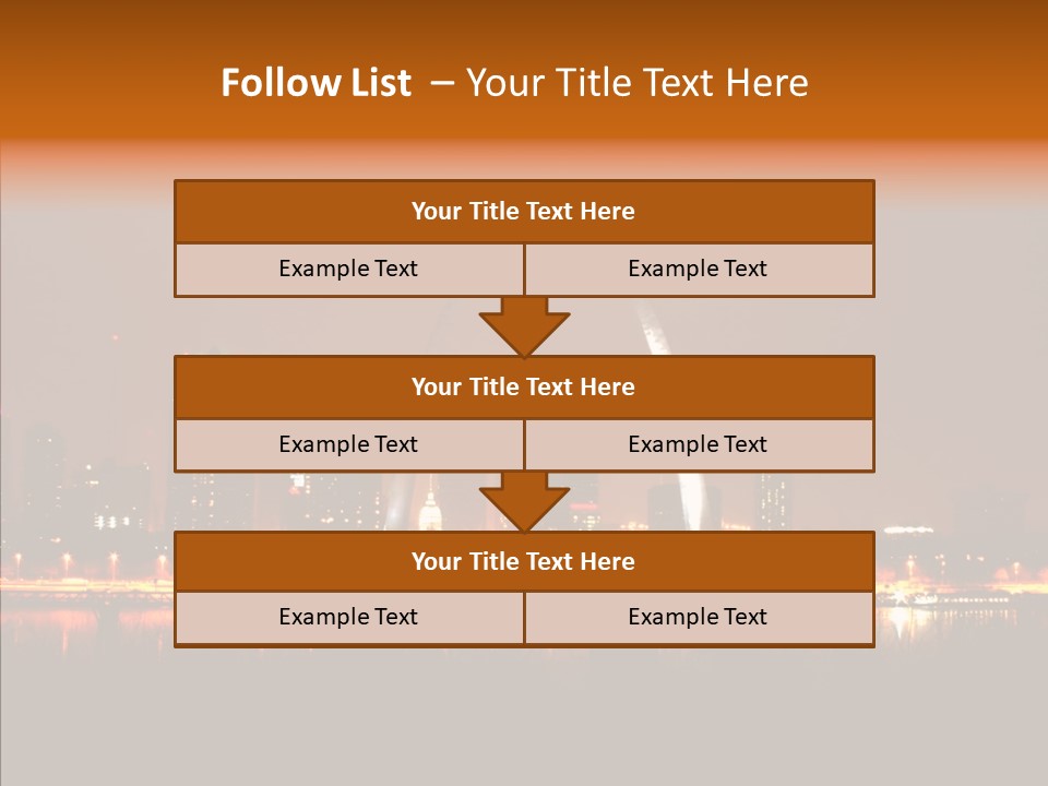Travel Twilight City PowerPoint Template