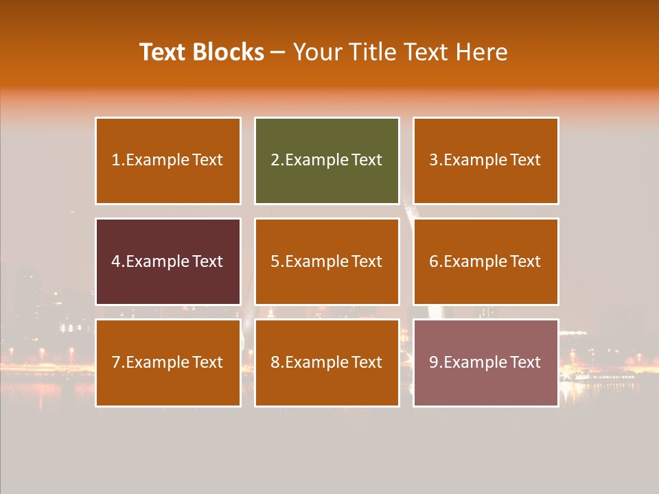 Travel Twilight City PowerPoint Template