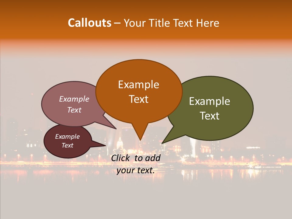 Travel Twilight City PowerPoint Template