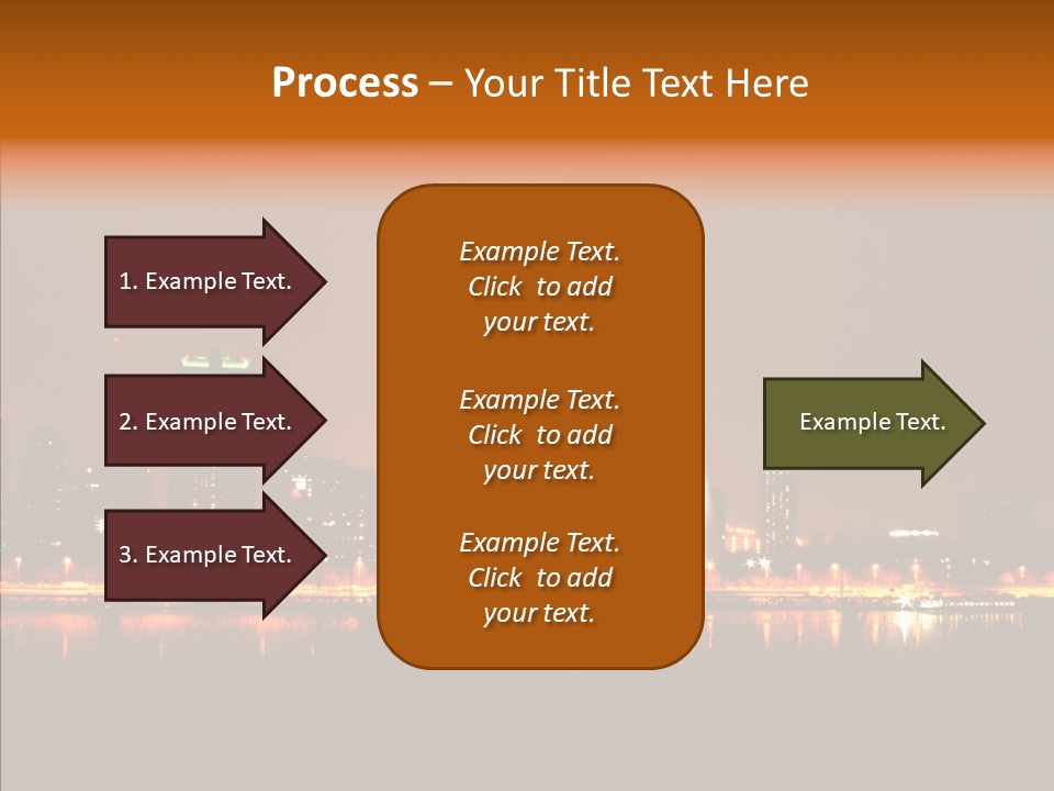 Travel Twilight City PowerPoint Template