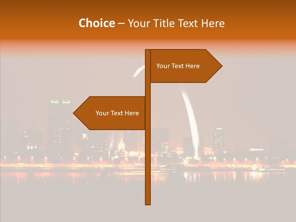 Travel Twilight City PowerPoint Template