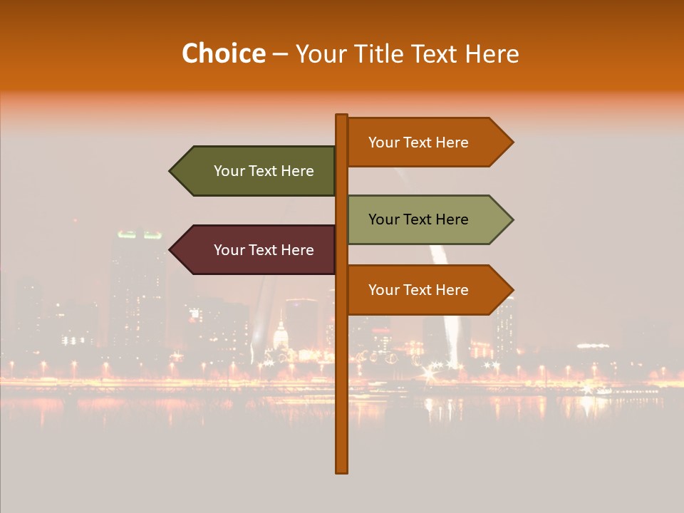 Travel Twilight City PowerPoint Template