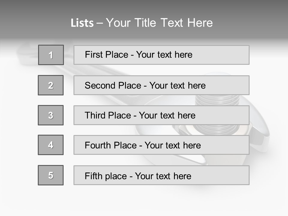 Rendered Mechanical Restore PowerPoint Template