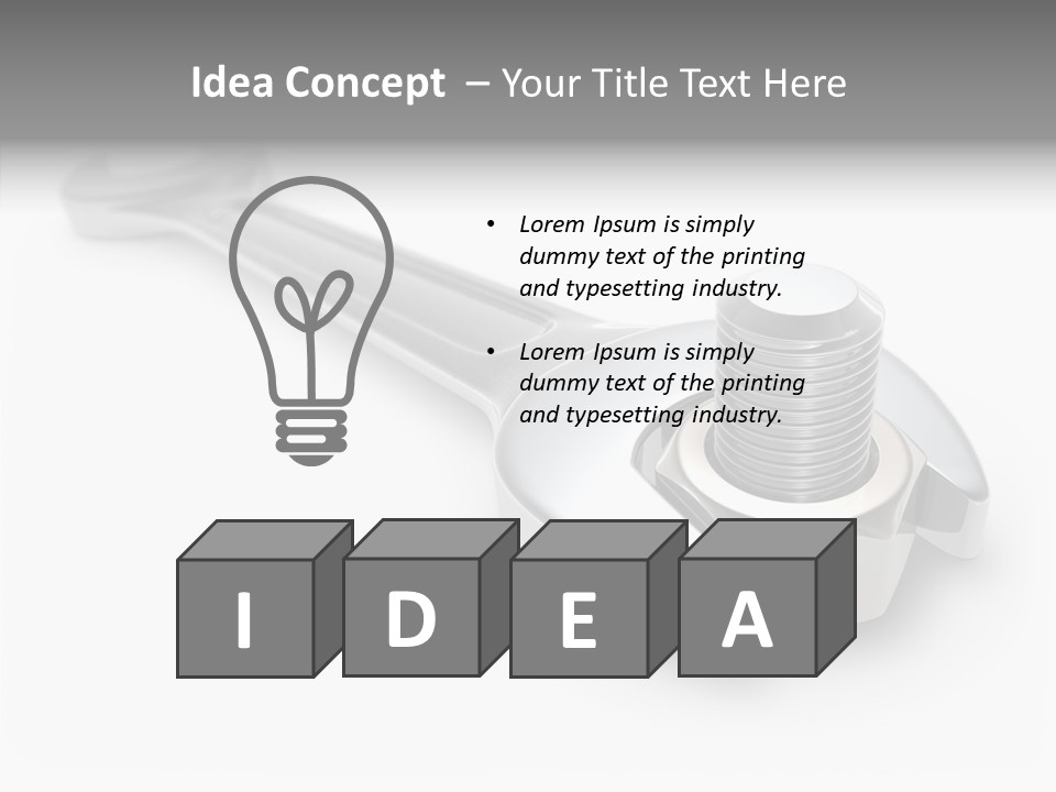 Rendered Mechanical Restore PowerPoint Template
