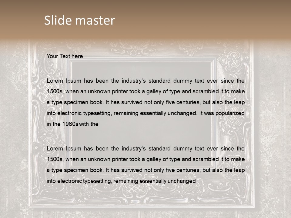 Frame Image Abstract PowerPoint Template