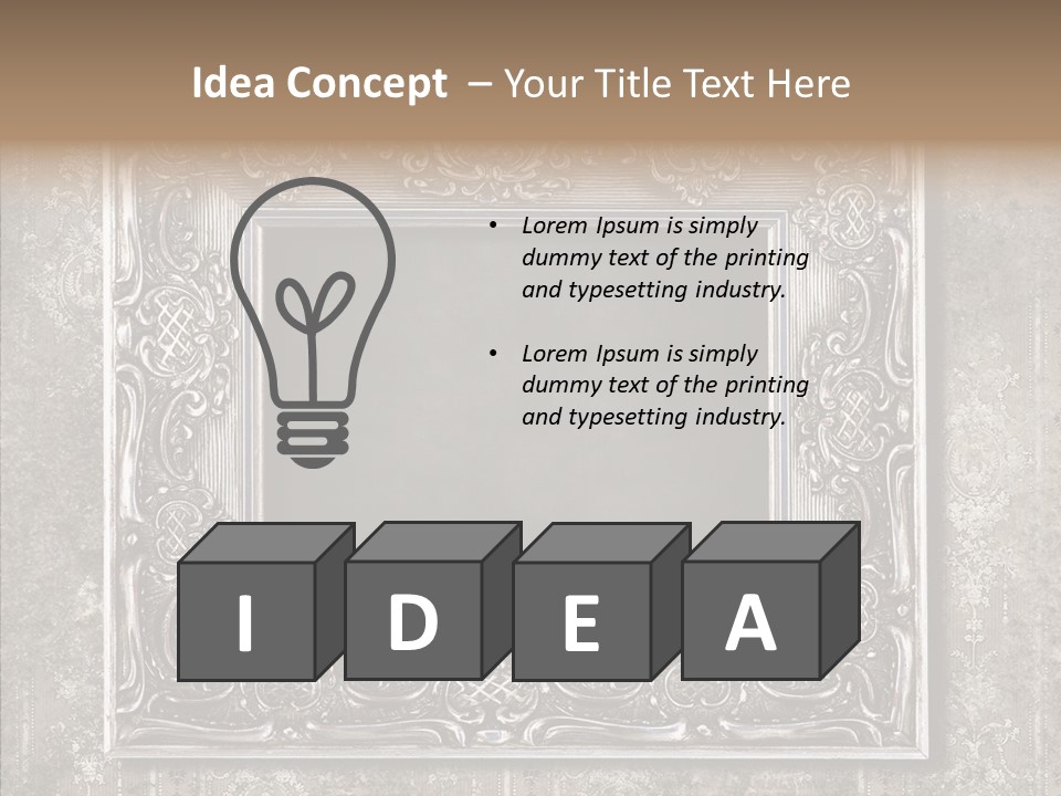 Frame Image Abstract PowerPoint Template