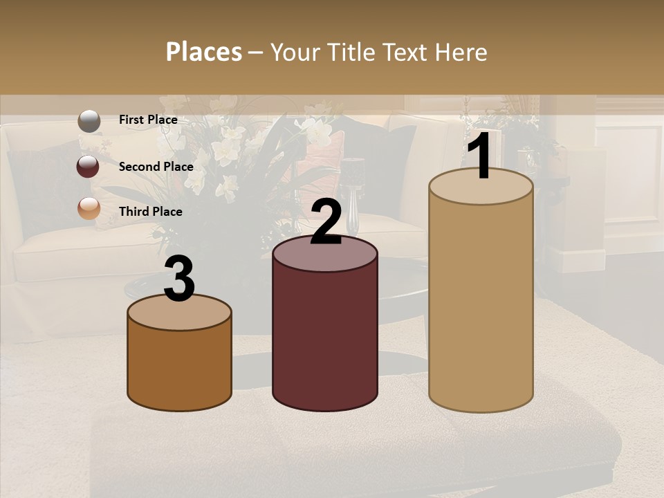 Living Classy Couch PowerPoint Template