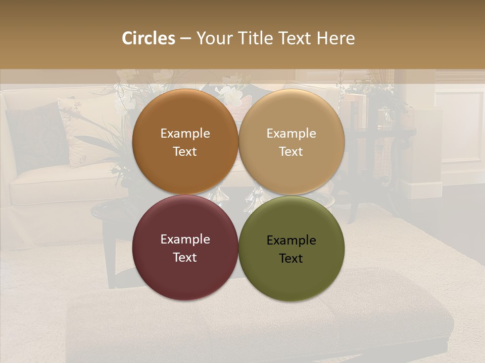 Living Classy Couch PowerPoint Template