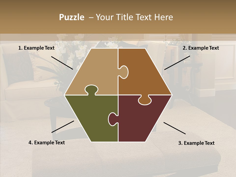 Living Classy Couch PowerPoint Template