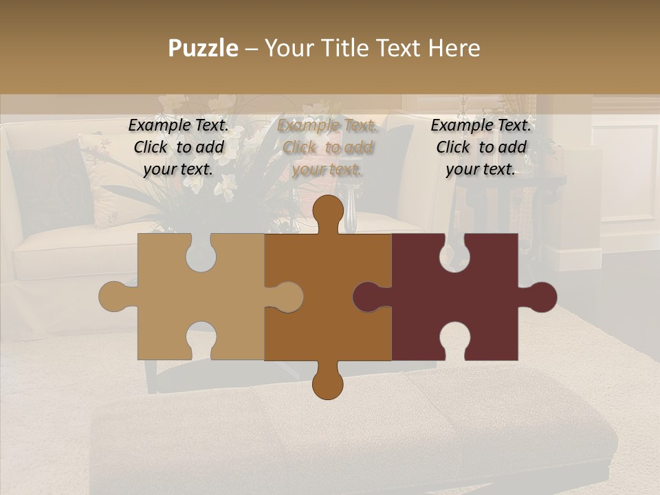 Living Classy Couch PowerPoint Template