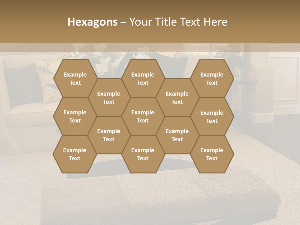 Living Classy Couch PowerPoint Template