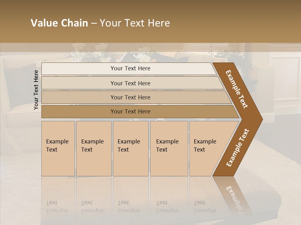 Living Classy Couch PowerPoint Template