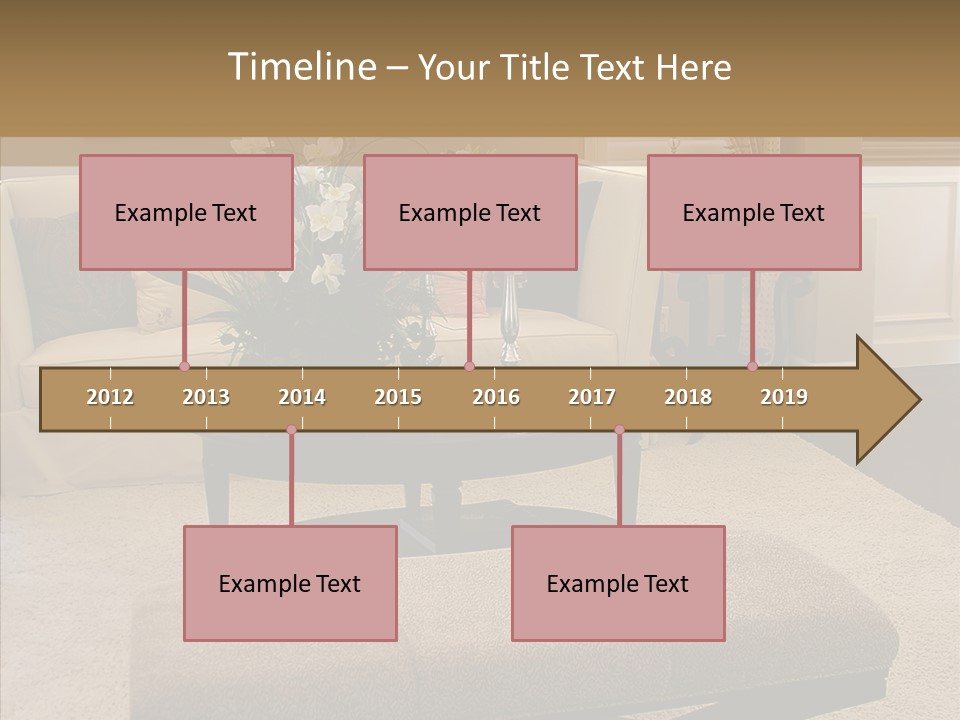 Living Classy Couch PowerPoint Template