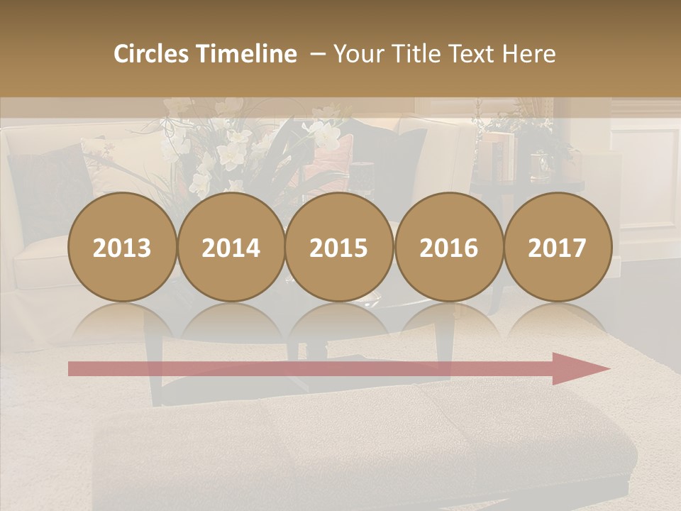 Living Classy Couch PowerPoint Template