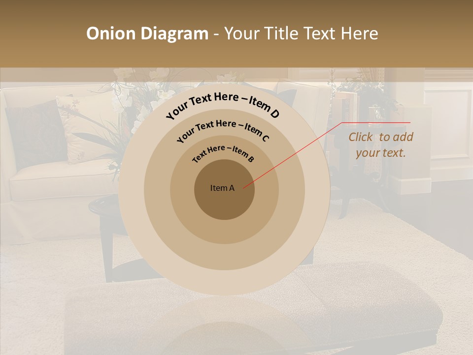 Living Classy Couch PowerPoint Template