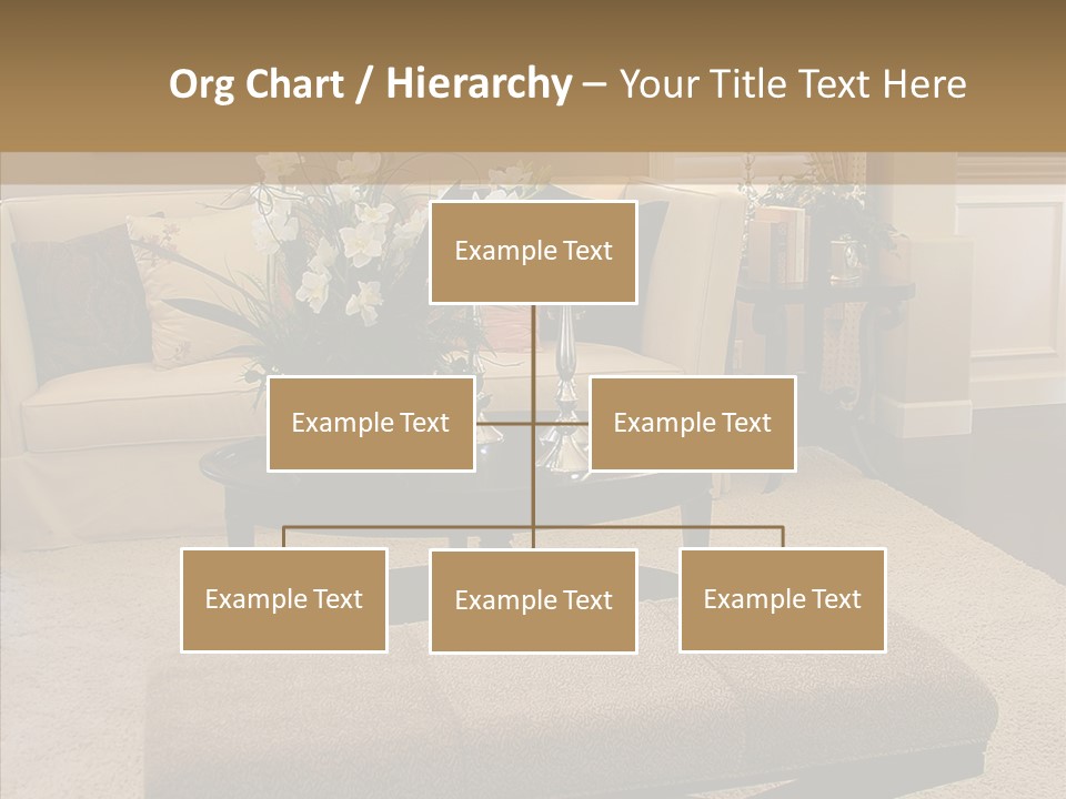 Living Classy Couch PowerPoint Template