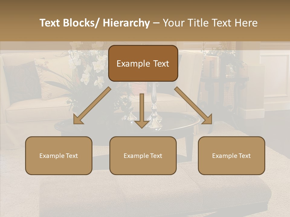 Living Classy Couch PowerPoint Template