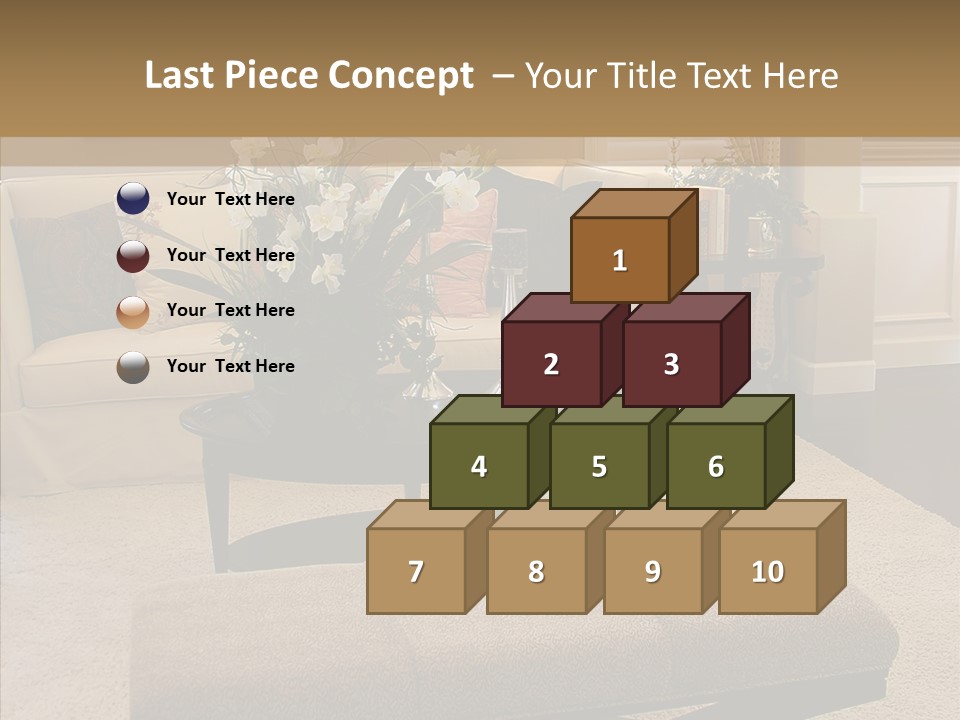 Living Classy Couch PowerPoint Template