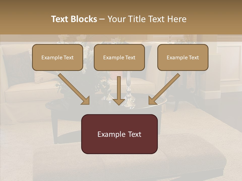 Living Classy Couch PowerPoint Template