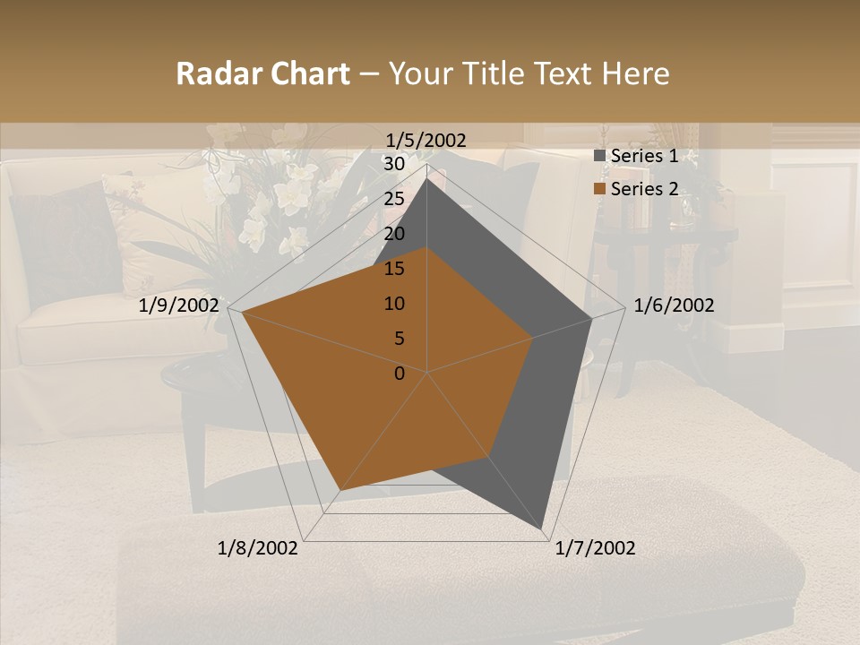 Living Classy Couch PowerPoint Template