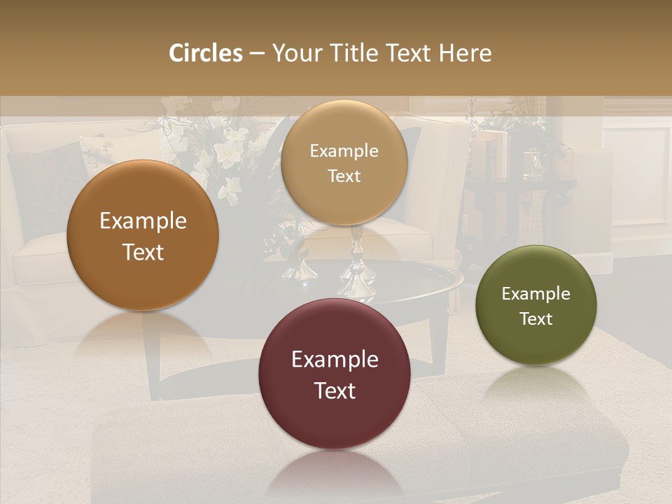 Living Classy Couch PowerPoint Template