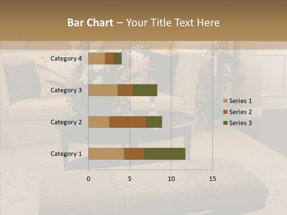Living Classy Couch PowerPoint Template