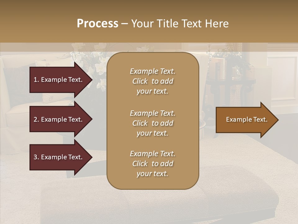 Living Classy Couch PowerPoint Template