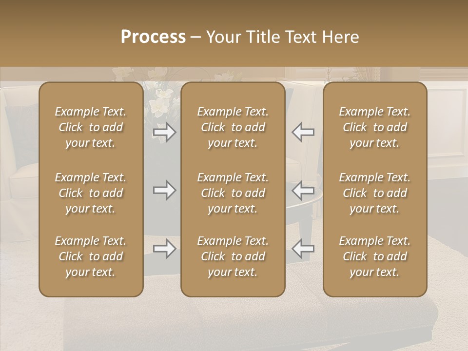 Living Classy Couch PowerPoint Template