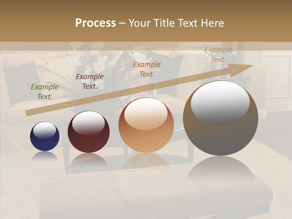 Living Classy Couch PowerPoint Template