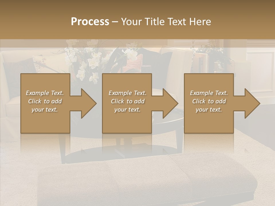 Living Classy Couch PowerPoint Template