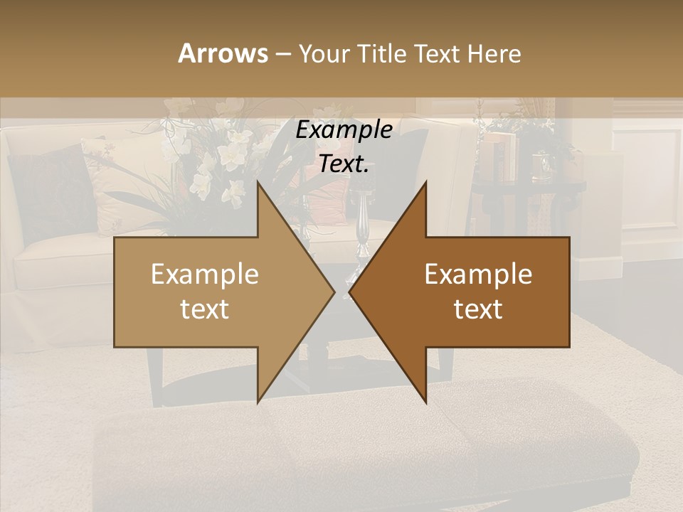 Living Classy Couch PowerPoint Template