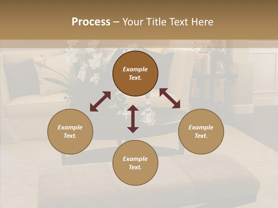 Living Classy Couch PowerPoint Template