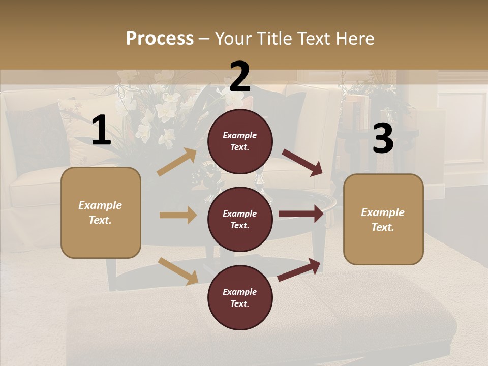 Living Classy Couch PowerPoint Template