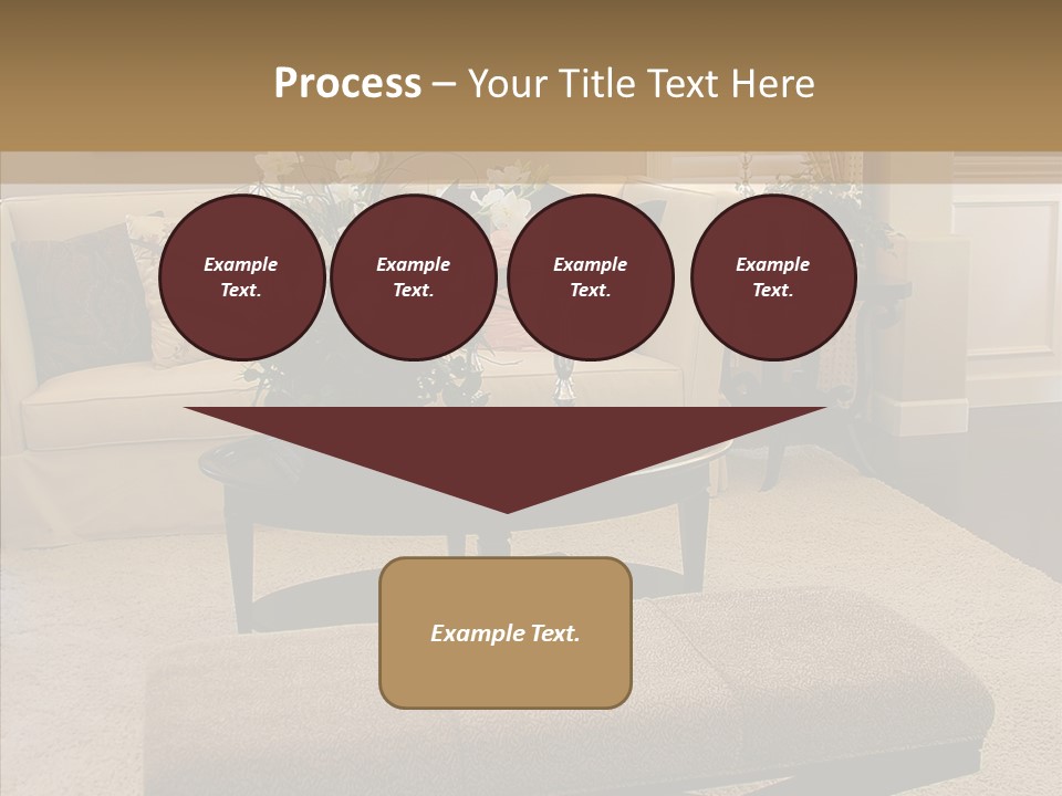 Living Classy Couch PowerPoint Template