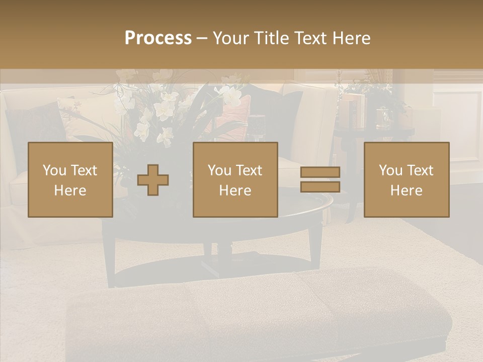 Living Classy Couch PowerPoint Template