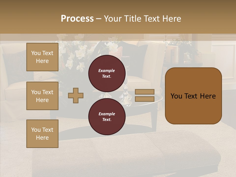 Living Classy Couch PowerPoint Template