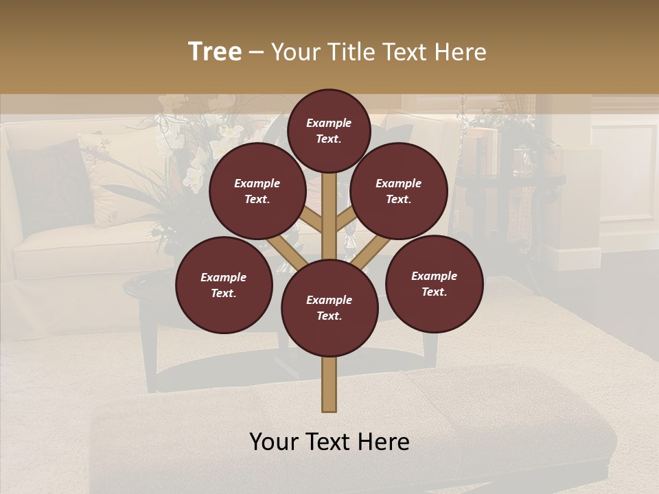 Living Classy Couch PowerPoint Template